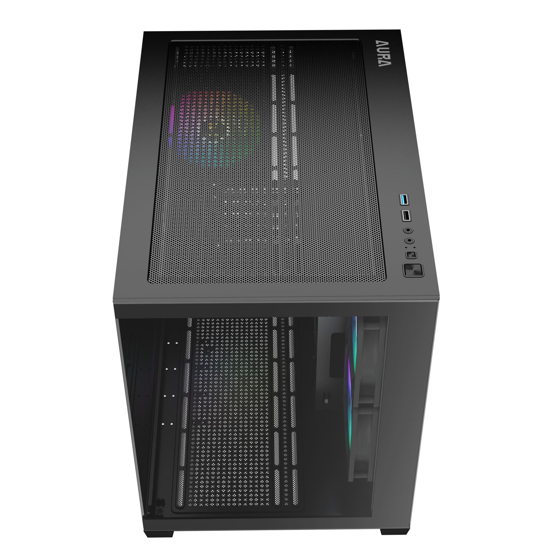 GAMDIAS Aura GC10M ARGB Case - Tempered Glass Casing - Image 4