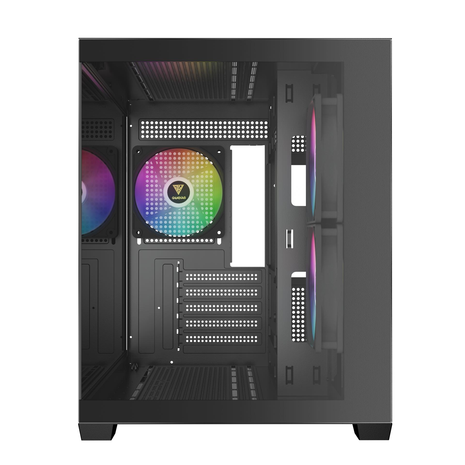 GAMDIAS Aura GC10M ARGB Case - Tempered Glass Casing - Image 5