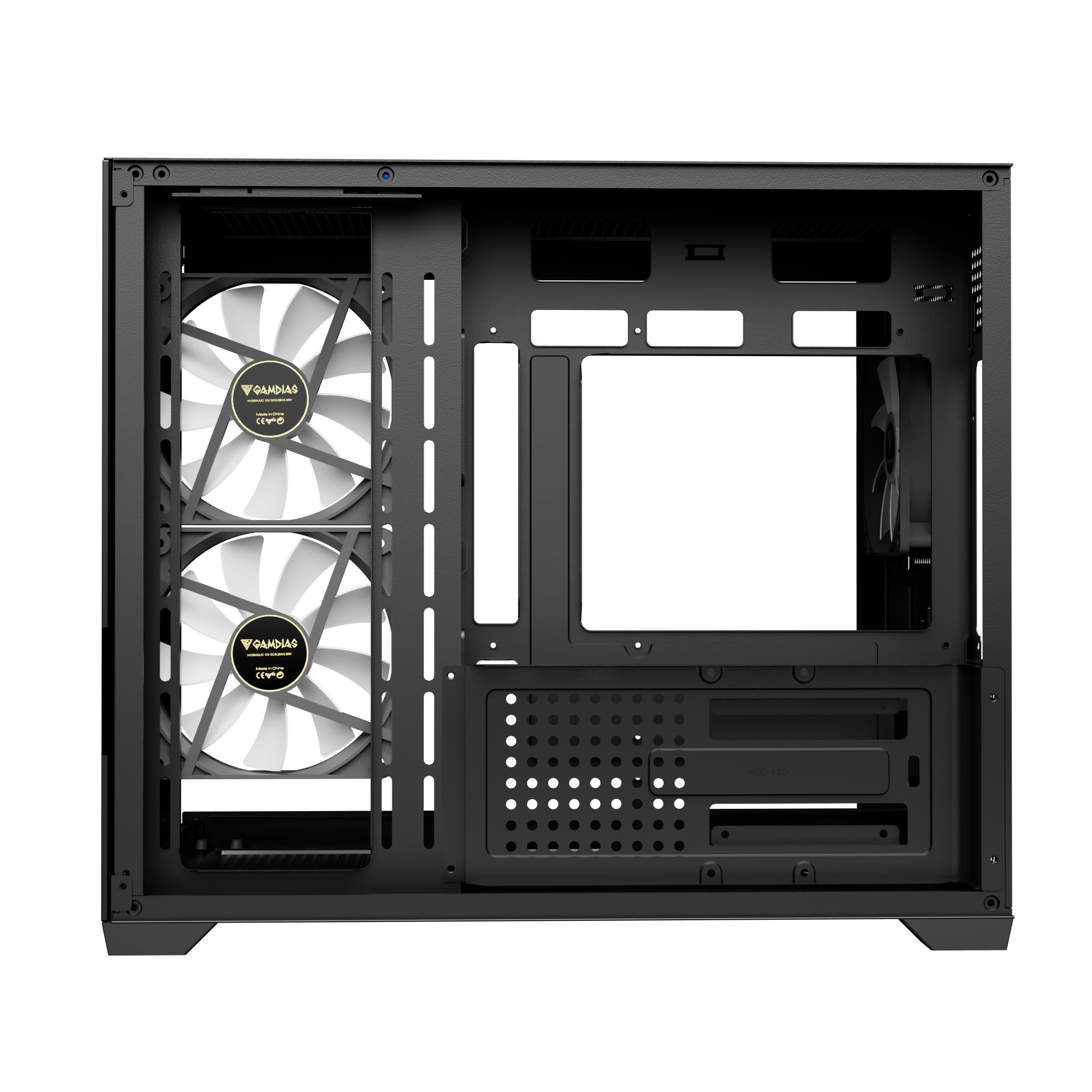 GAMDIAS Aura GC10M ARGB Case - Tempered Glass Casing - Image 7