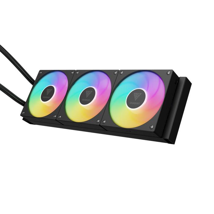 GAMDIAS Chione P5-360 ARGB - CPU AIO Liquid Cooler Fan 360mm with IPS LCD Display - Image 5