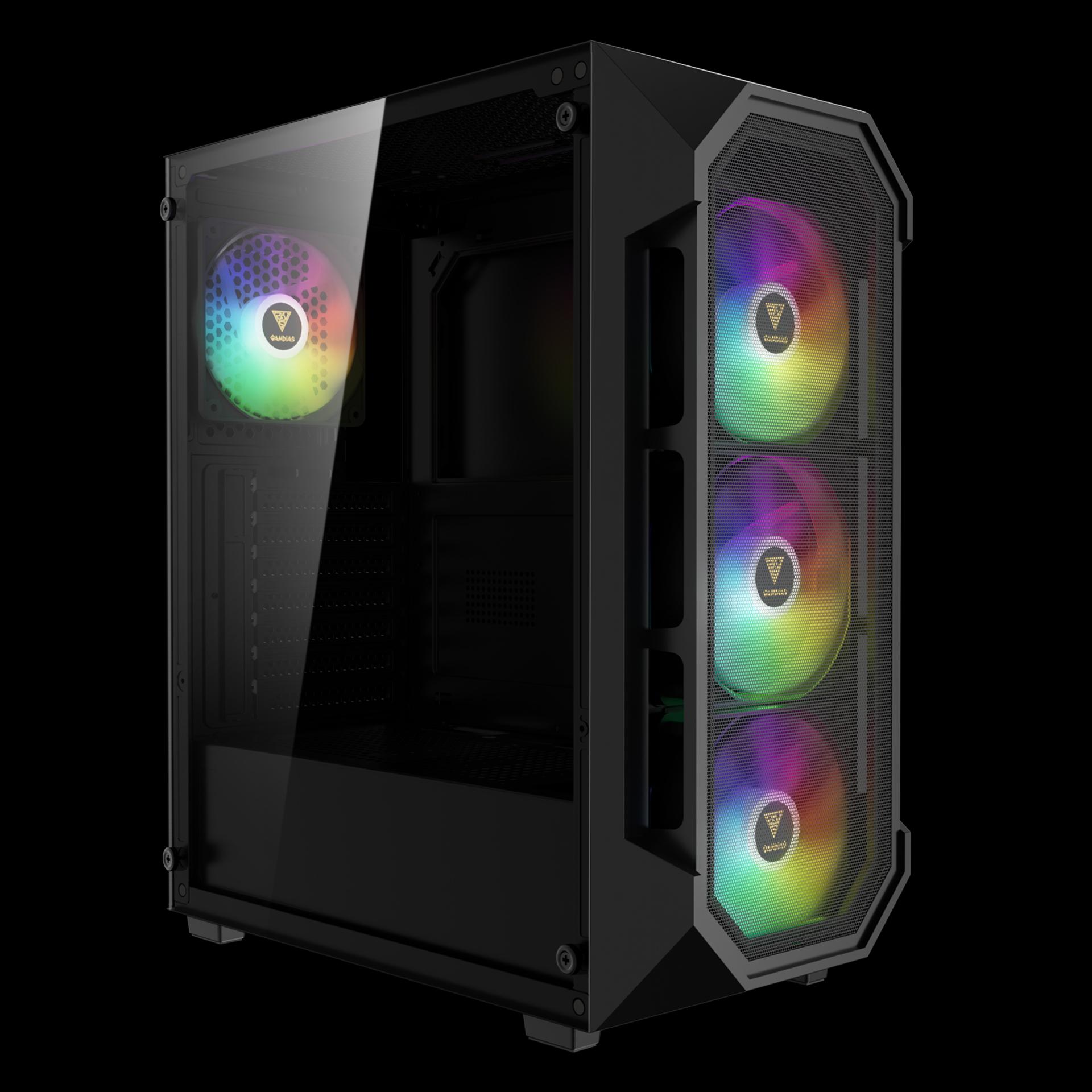 GAMDIAS Aura GC1 Elite ARGB Mesh Case - Tempered Glass Casing - Image 2