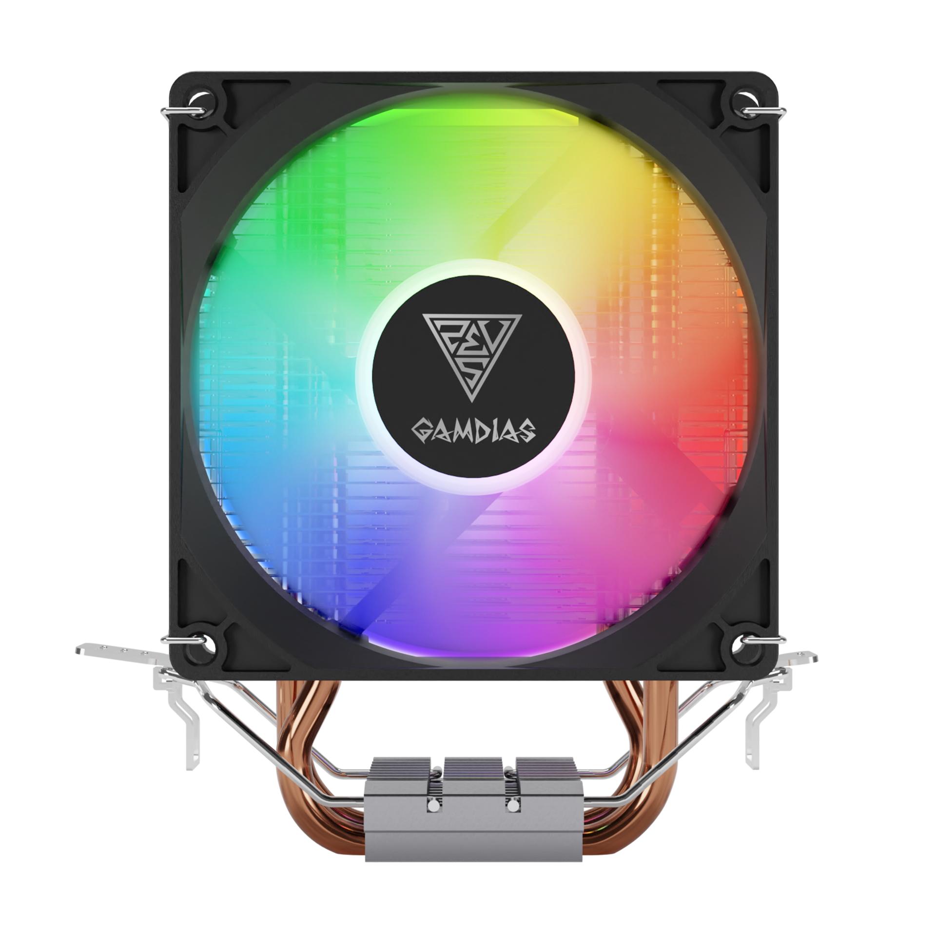 GAMDIAS Boreas E1-210 Lite Rainbow - CPU Air Cooler Fan Intel & AMD - Image 2