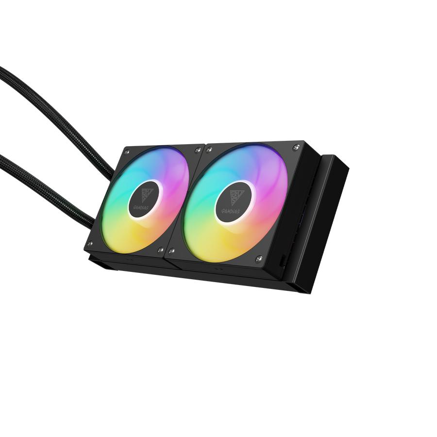 GAMDIAS Chione P5-240 ARGB - CPU Cooler Liquid Fan 240mm with IPS Digital Display - Image 3