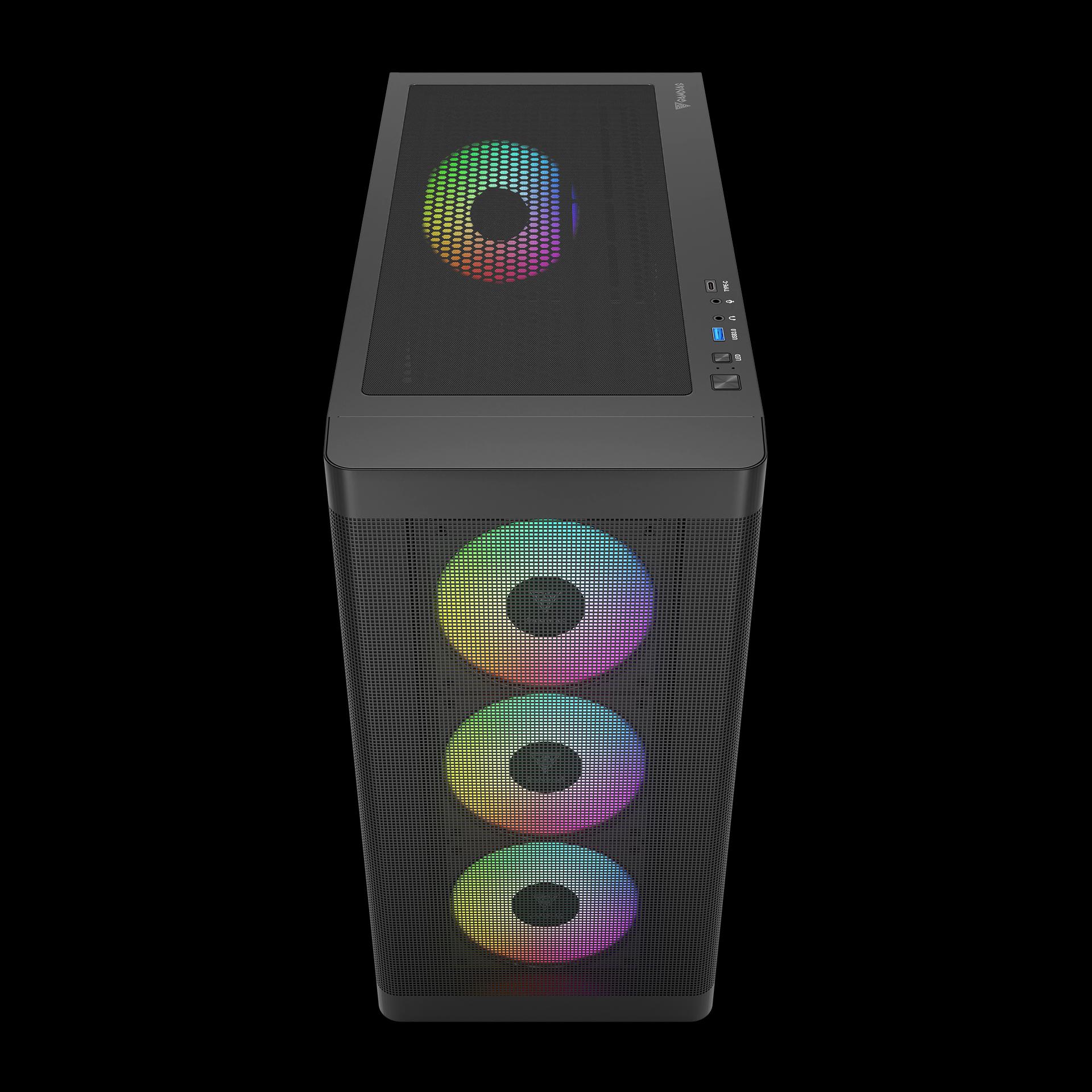 GAMDIAS Athena M3 Mesh Case - Tempered Glass Casing - Image 3