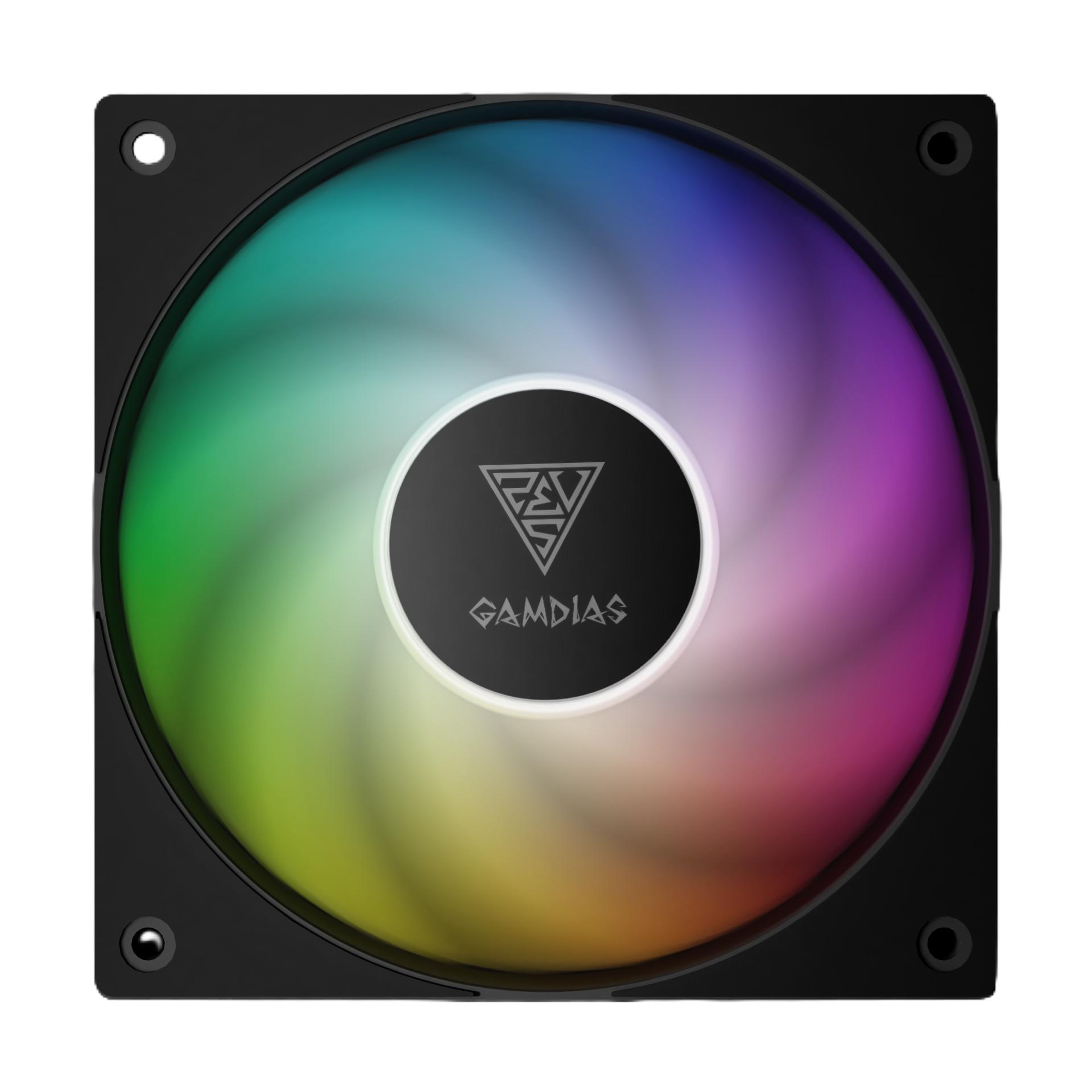 GAMDIAS Notus M1-1203 ARGB PWM Cooler Fan Case - Fan Casing 120mm 3 In 1 - Image 3