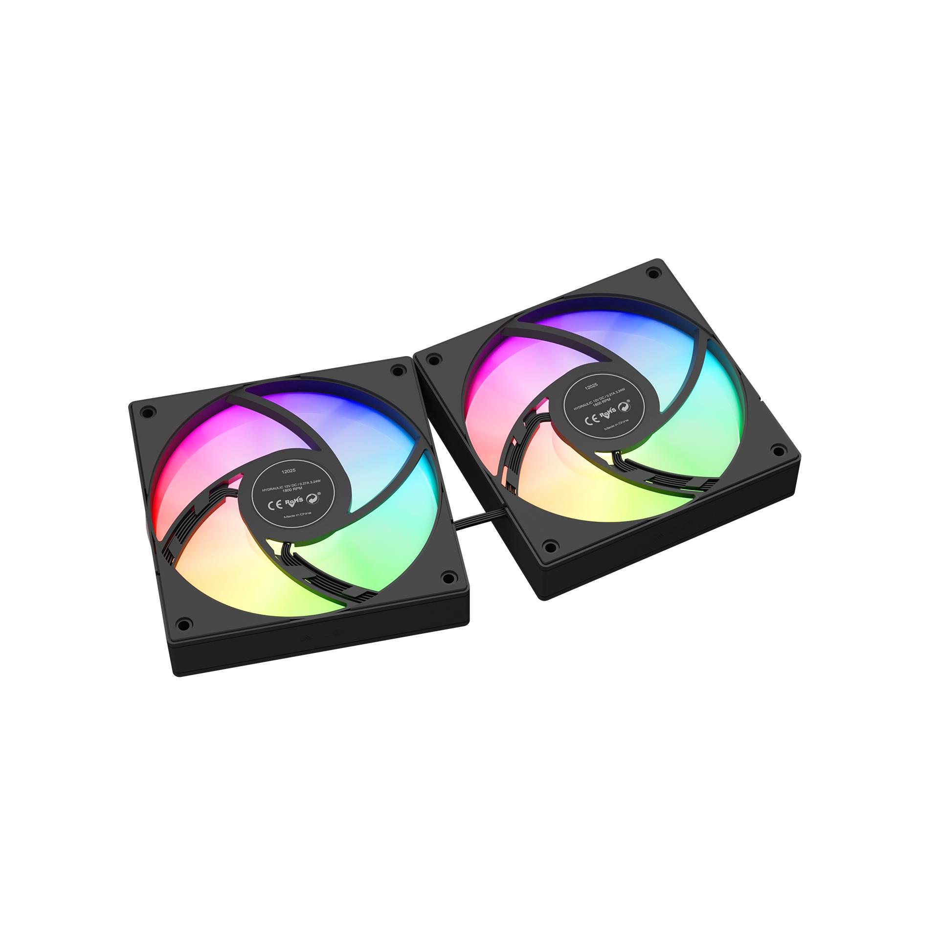 GAMDIAS Chione E4-240 ARGB - CPU Cooler Liquid Fan 240mm with Digital Display - Image 7