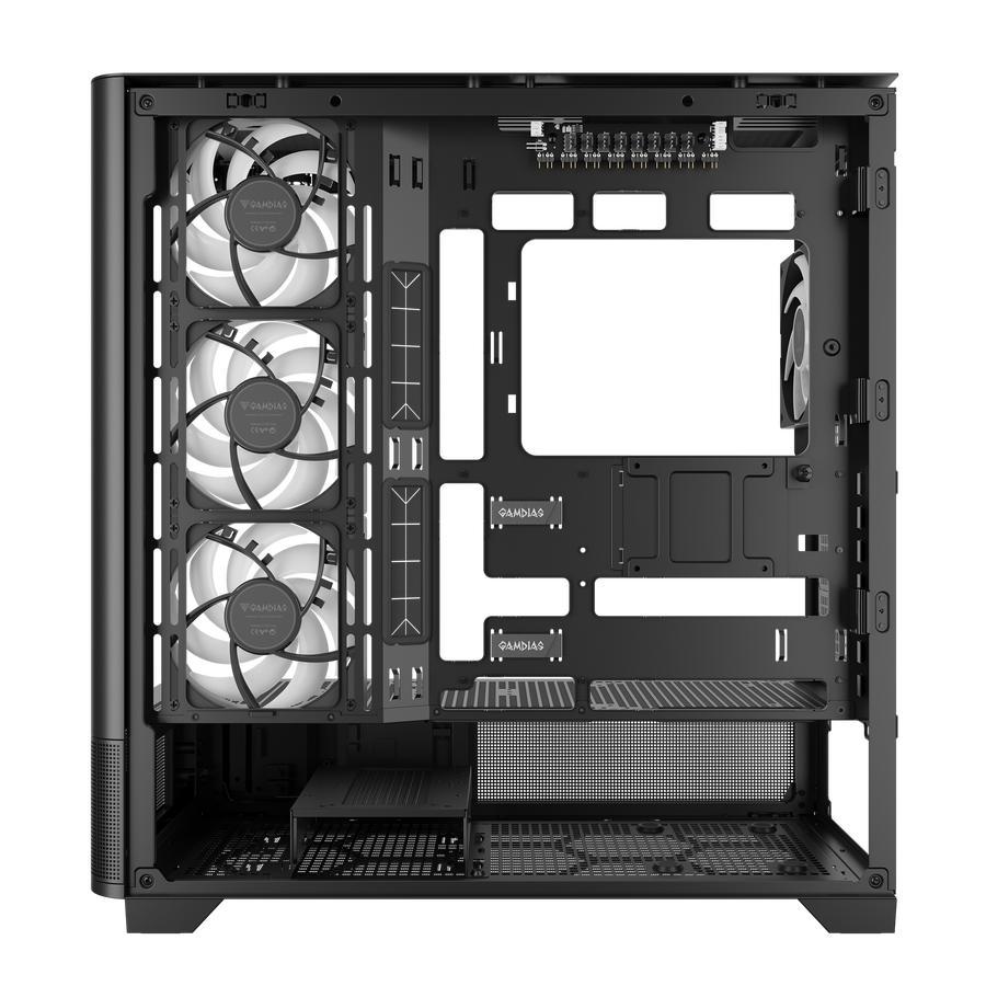 GAMDIAS Atlas P2 CG Case - Tempered Glass Casing with Digital Display - Image 5