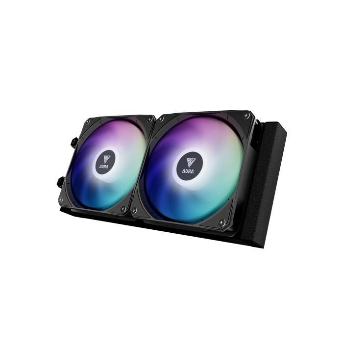 GAMDIAS Aura GL240 LCD ARGB - CPU AIO Liquid Cooler Fan 240mm with IPS LCD Display - Image 3