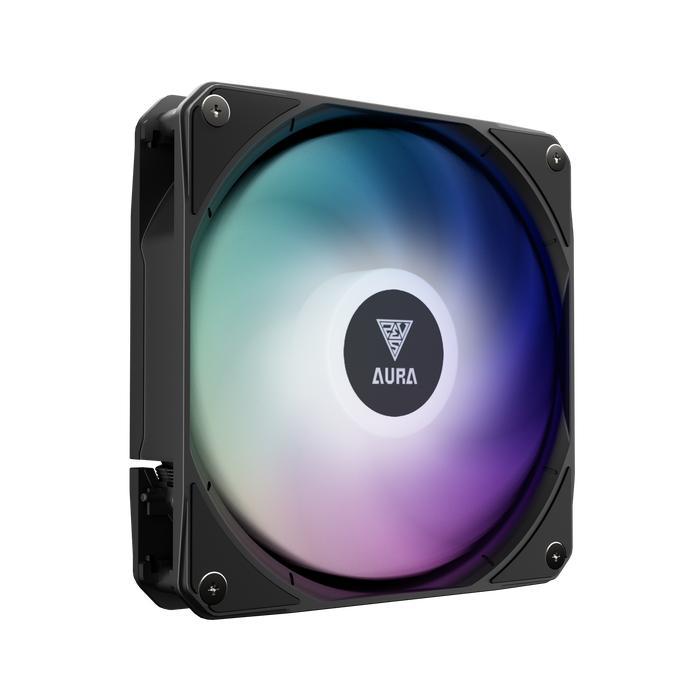 GAMDIAS Aura GL240 LCD ARGB - CPU AIO Liquid Cooler Fan 240mm with IPS LCD Display - Image 4