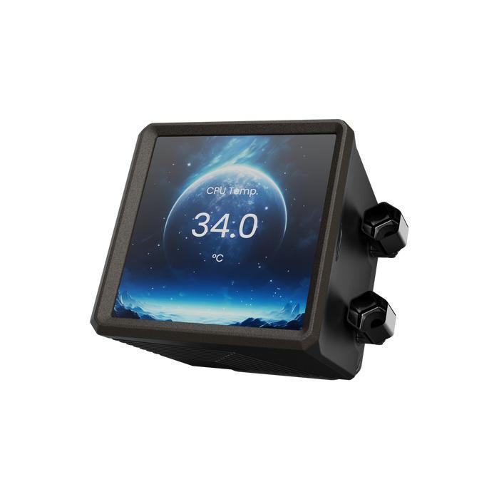 GAMDIAS Aura GL240 LCD ARGB - CPU AIO Liquid Cooler Fan 240mm with IPS LCD Display - Image 6