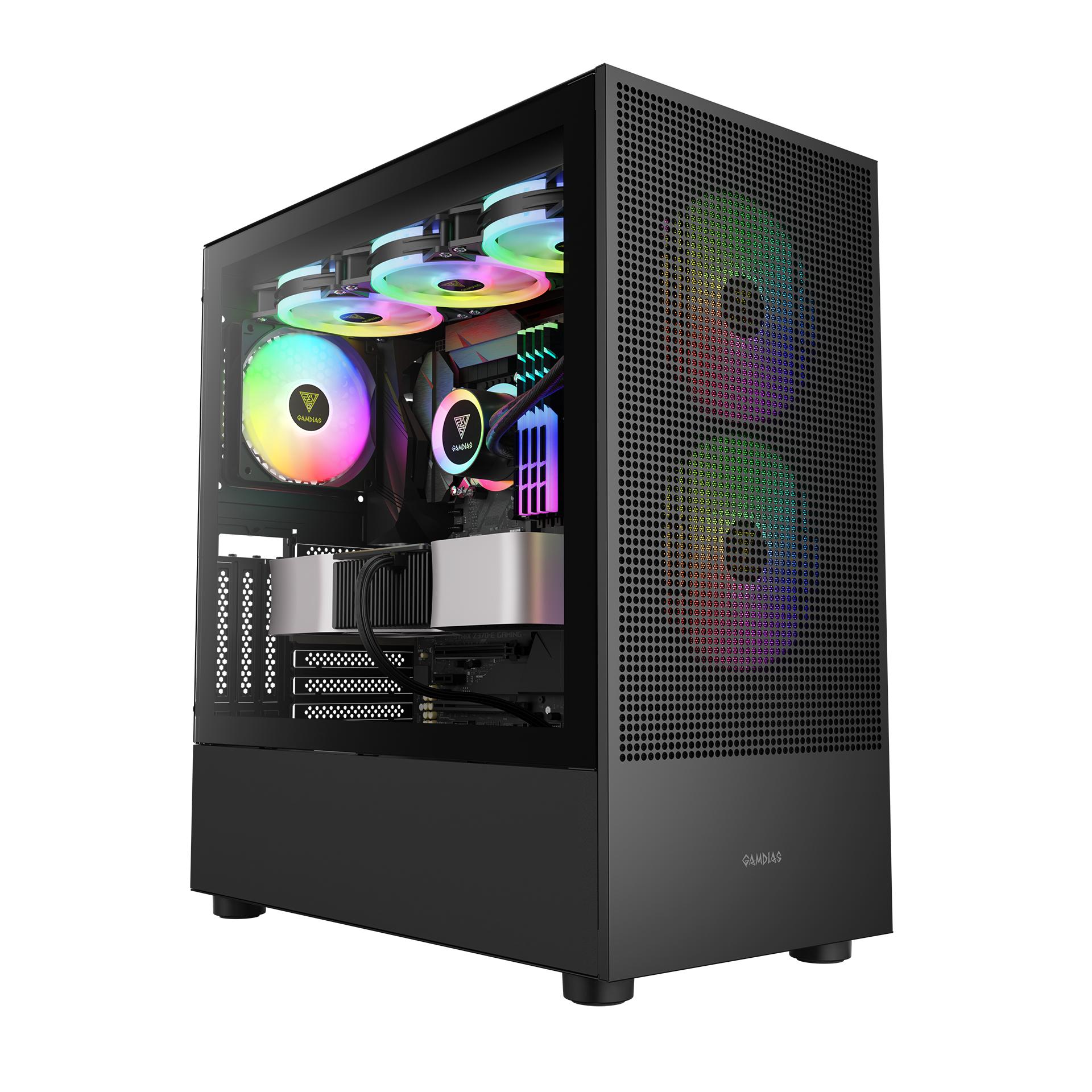 GAMDIAS Talos M3 Mesh Case - Tempered Glass Casing - Image 8