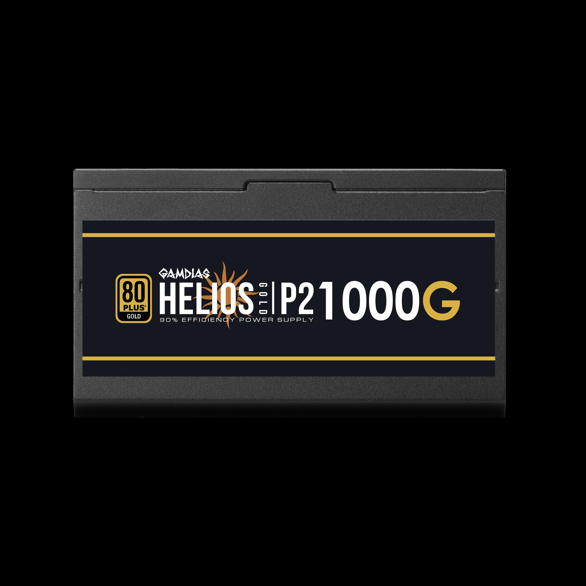 GAMDIAS Helios P2-1000G 1000W ATX 3.1 PCIE5 PSU - Power Supply 1000 Watt 80+ Gold Full Modular - Image 4
