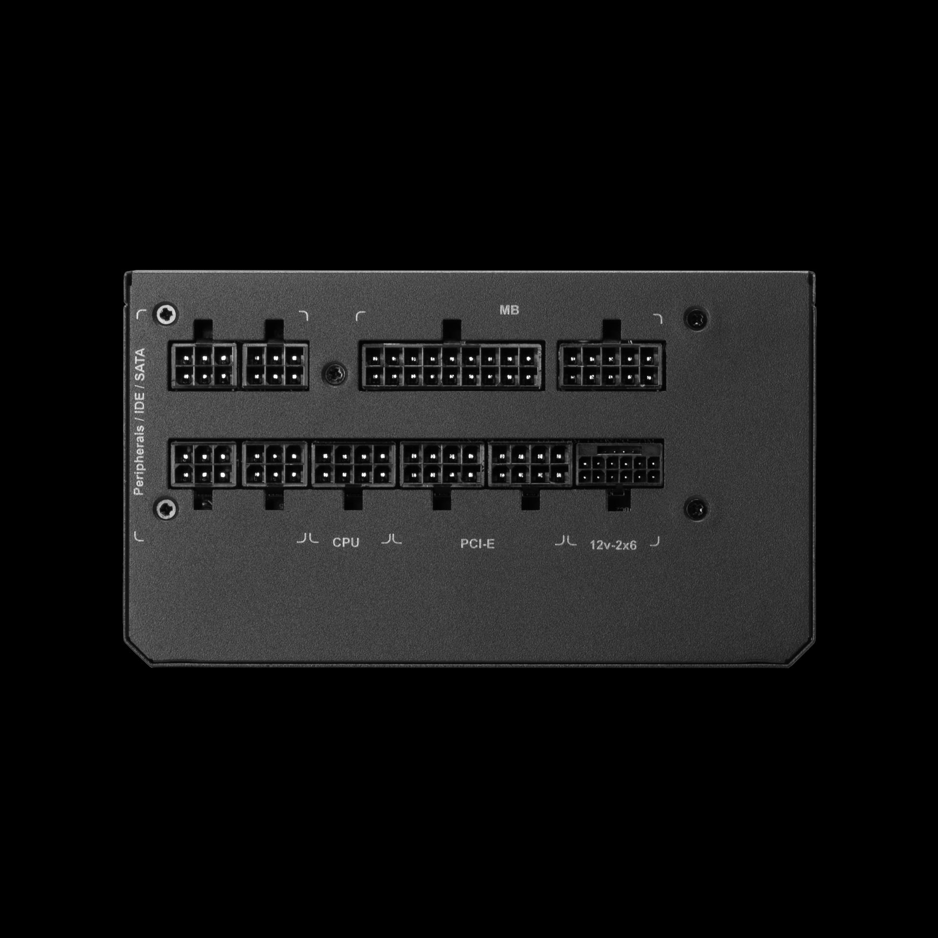 GAMDIAS Helios P2-1000G 1000W ATX 3.1 PCIE5 PSU - Power Supply 1000 Watt 80+ Gold Full Modular - Image 6