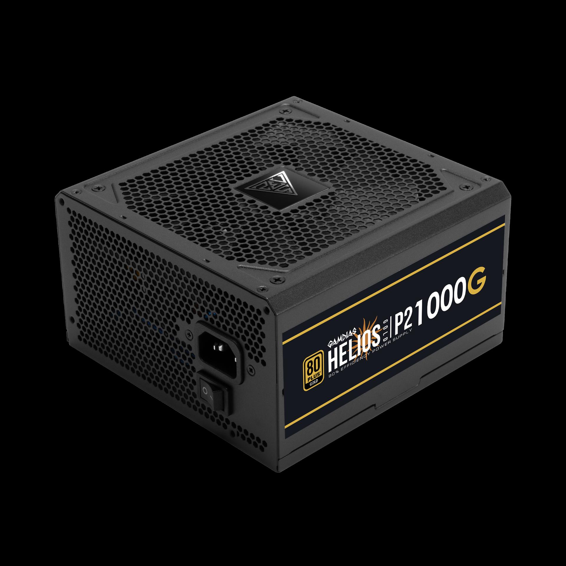 GAMDIAS Helios P2-1000G 1000W ATX 3.1 PCIE5 PSU - Power Supply 1000 Watt 80+ Gold Full Modular - Image 8