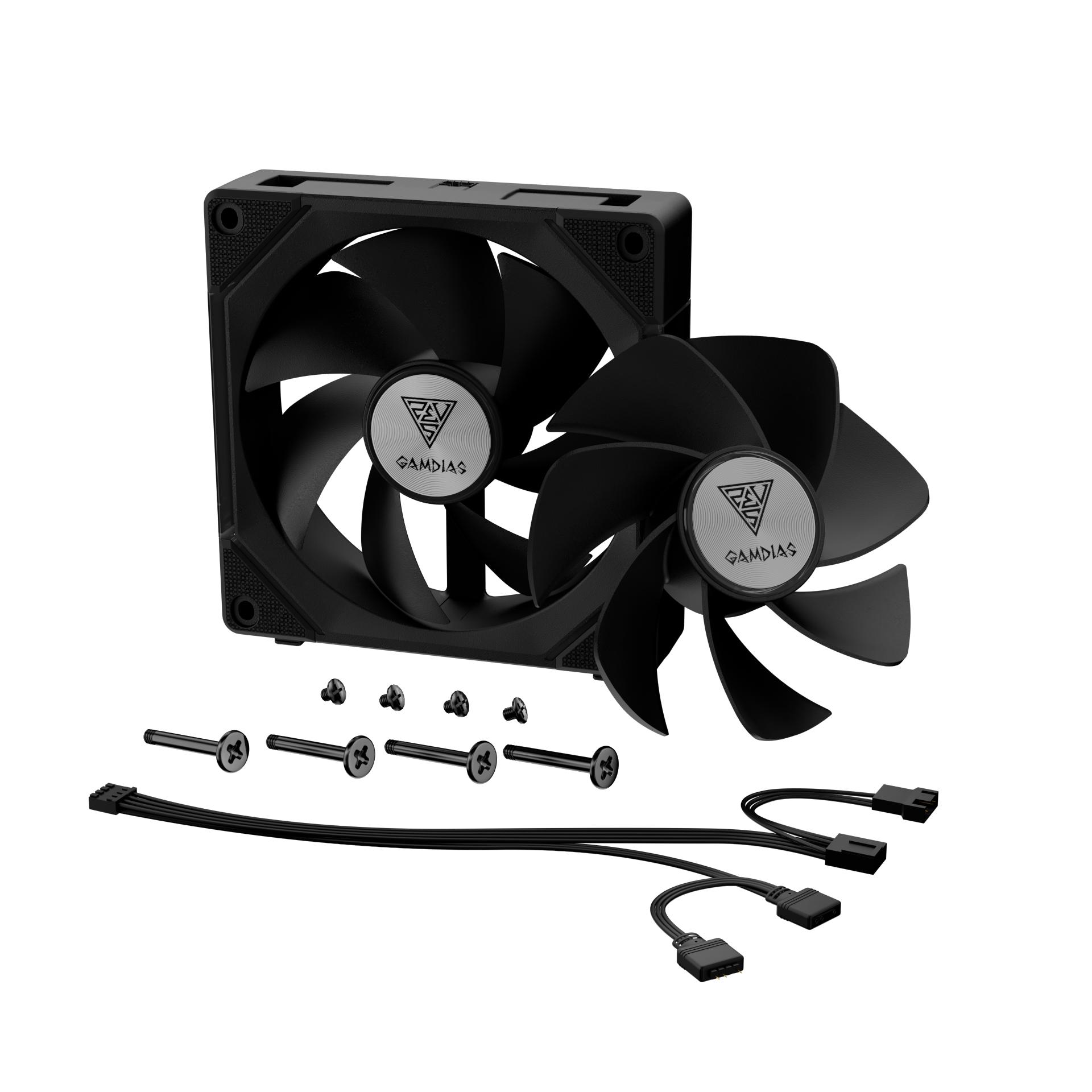 GAMDIAS Aeolus P2-1201 ARGB PWM Cooler Fan Case - Fan Casing 120mm - Image 8