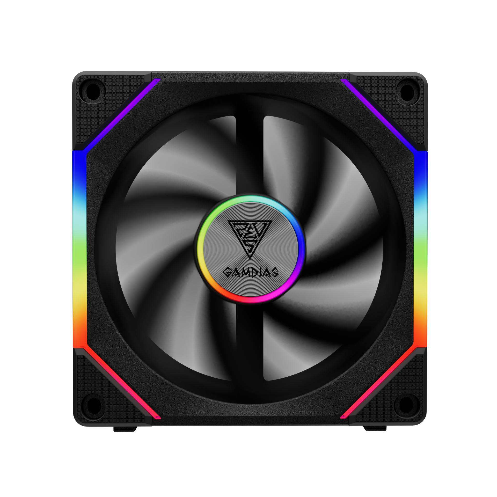 GAMDIAS Aeolus P2-1203U ARGB PWM Cooler Fan Case - Fan Casing 120mm 3 In 1 - Image 4