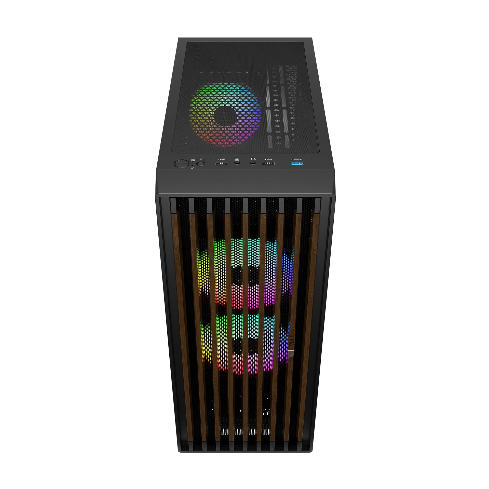 GAMDIAS Aura GC4 Elite ARGB Case - Tempered Glass Casing - Image 4