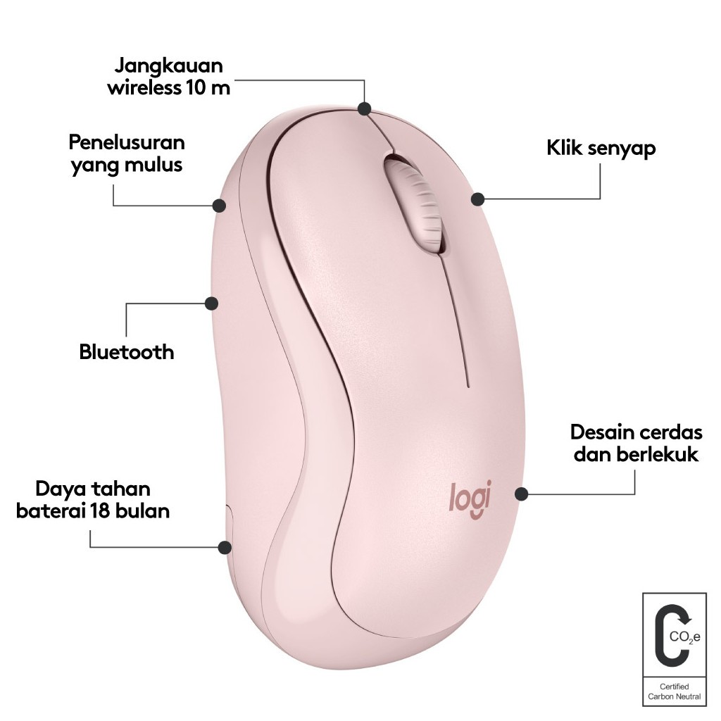 Logitech Wireless Bluetooth Mouse M240 - Silent Click - Image 6