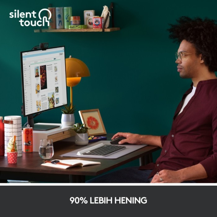 Logitech Wireless Bluetooh Optical Mouse M650 Signature Silent Click - Image 2