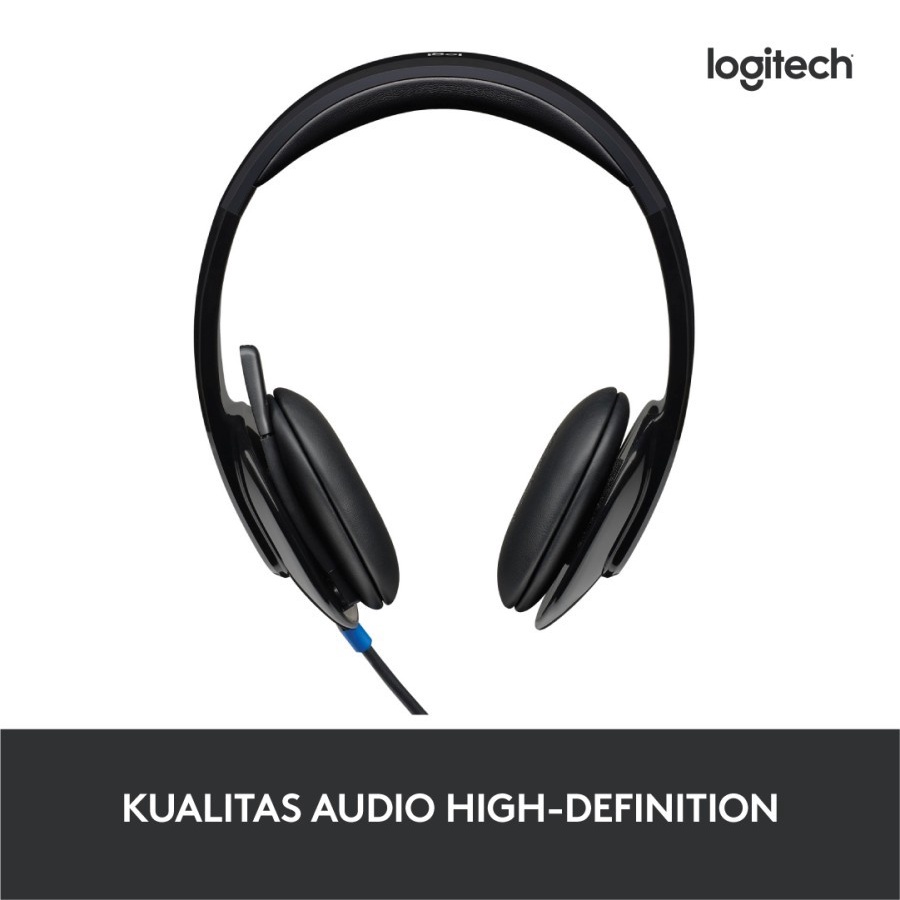 Logitech H540 USB Computer Headset/ Headphone With Microphone - Image 2