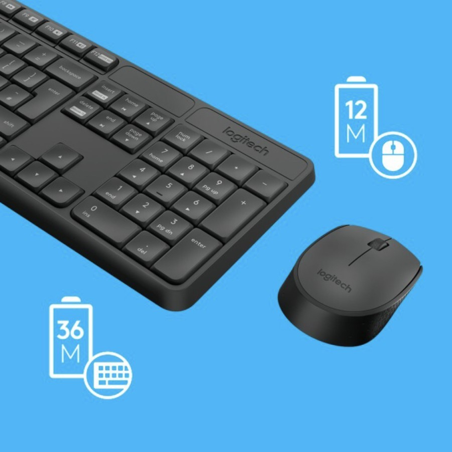 Logitech Combo Wireless Keyboard & Mouse MK235 - Image 5