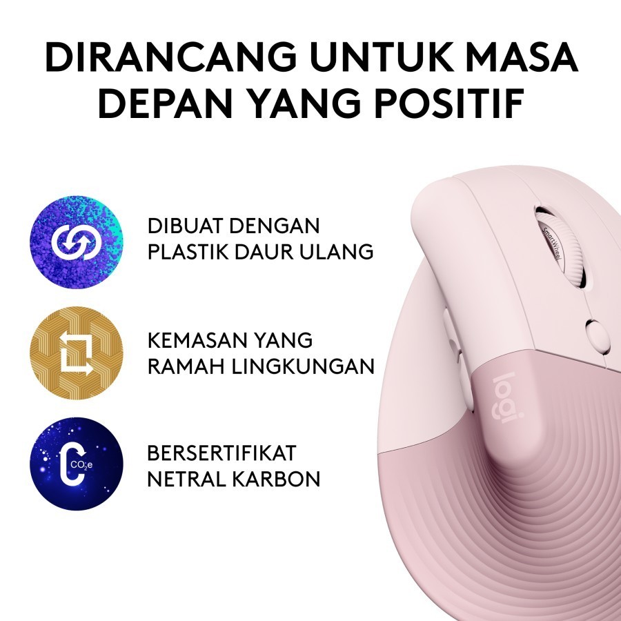 Logitech LIFT Mouse Ergonomic Vertical - Wireless Bluetooth - Image 6