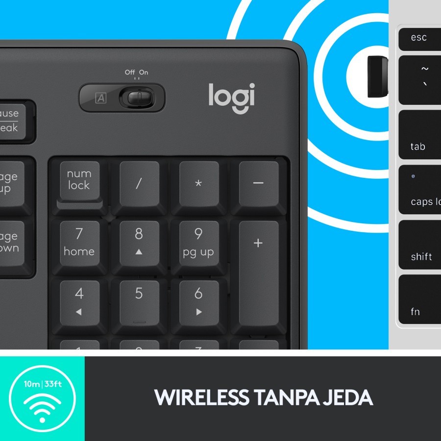 Logitech Combo Wireless Keyboard & Mouse MK295 Silent - Image 5