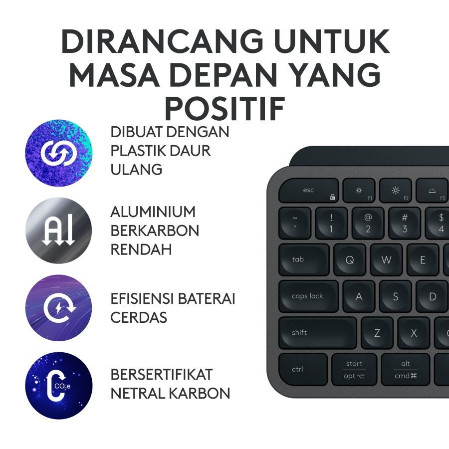 Logitech Wireless Bluetooth Keyboard MX Keys S - Image 3