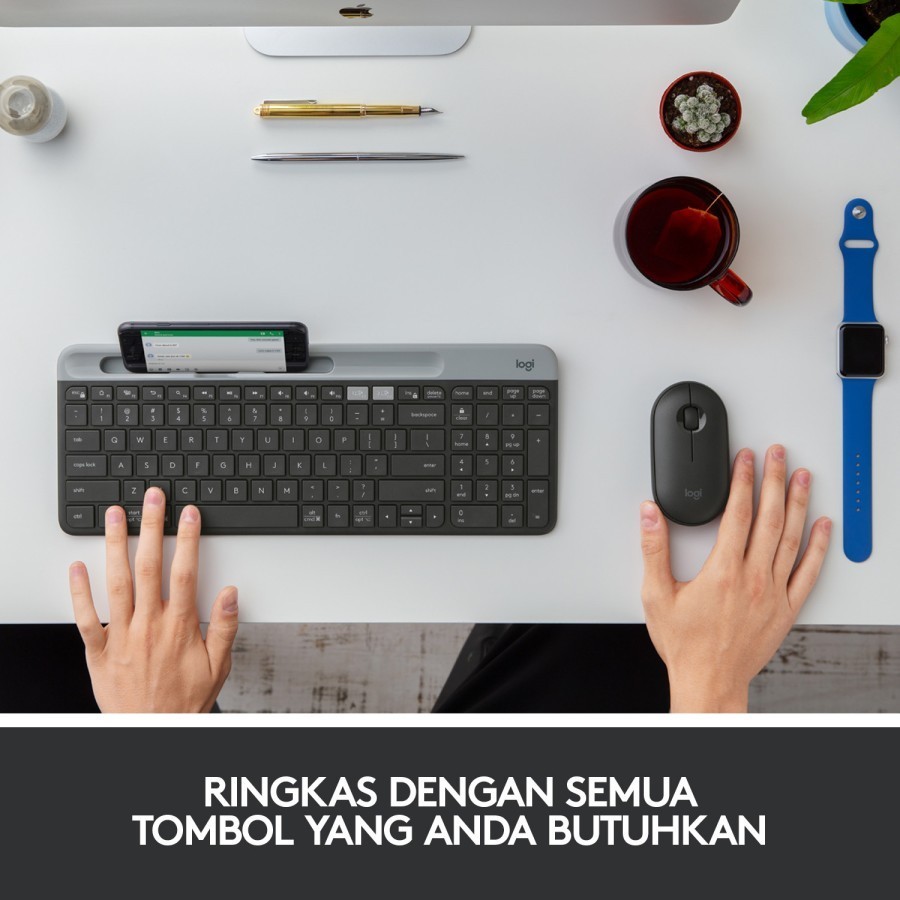 Logitech Wireless Bluetooth Keyboard K580 Slim Multi Device - Image 3