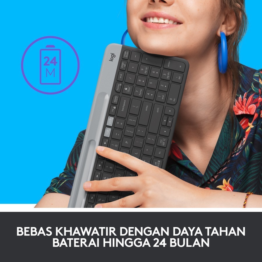 Logitech Wireless Bluetooth Keyboard K580 Slim Multi Device - Image 6