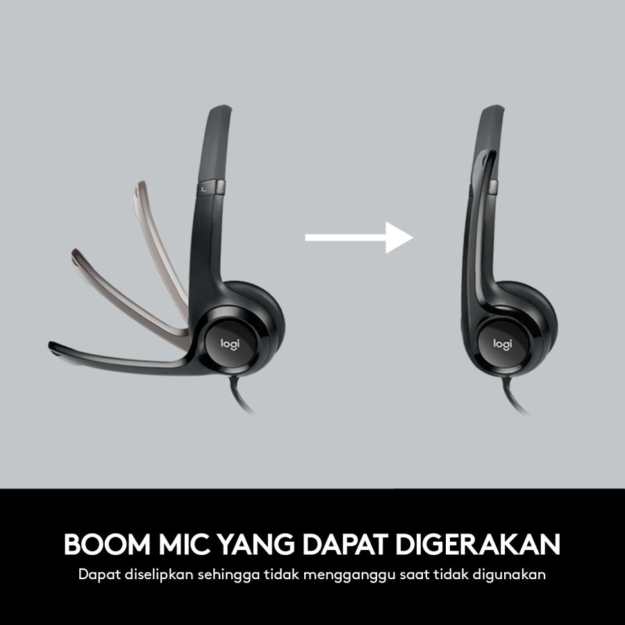 Logitech H390 USB Computer Headset/ Headphone With Microphone - Image 3