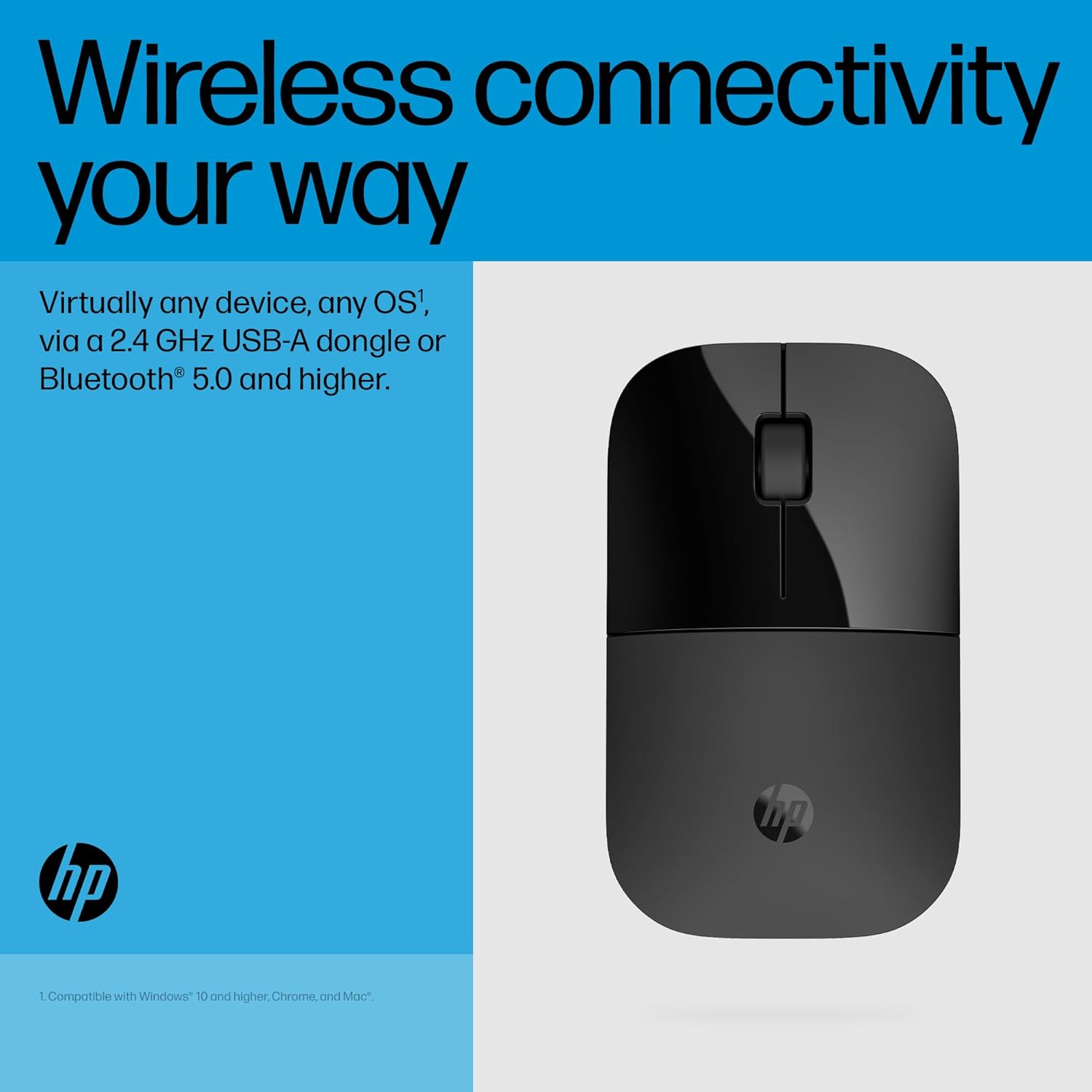 HP Z3700 Dual Wireless Mouse - Silent Click Multi Device - Image 2