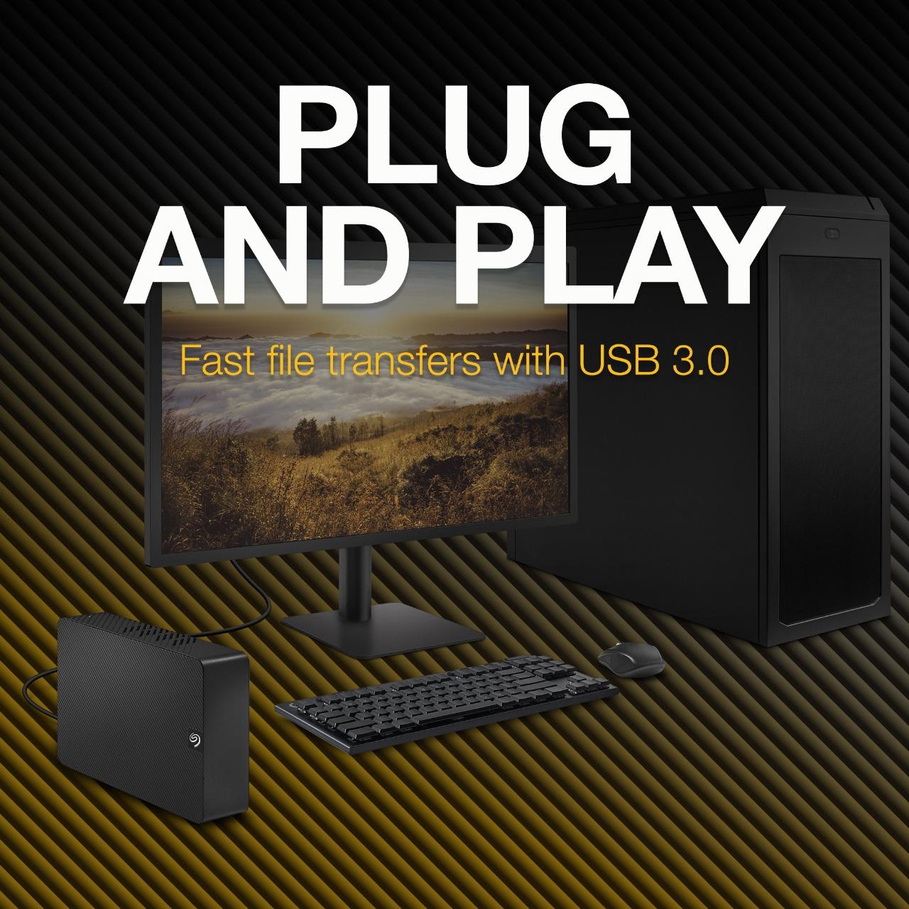 Seagate Expansion Desktop 6TB USB 3.0 3.5" HDD /HD / Harddisk/ Hardisk - Image 2