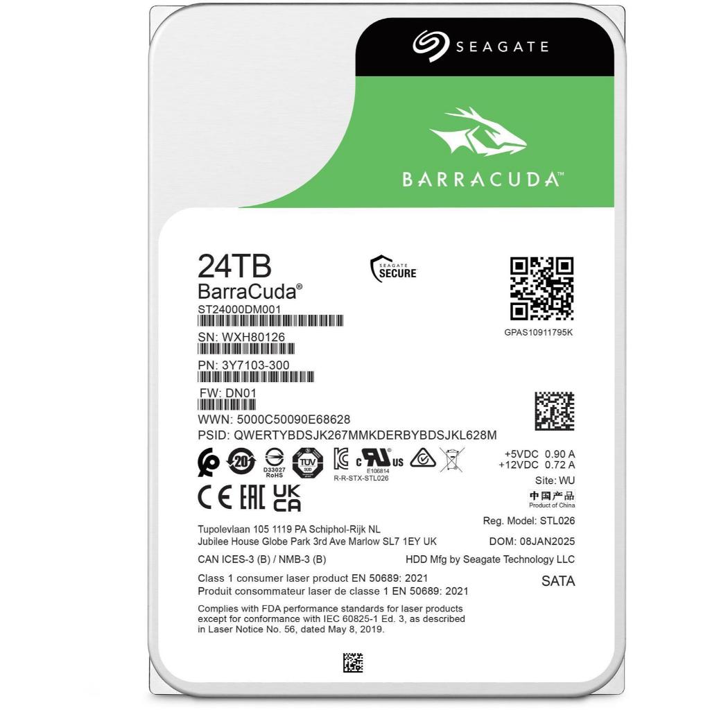 Seagate PC Barracuda 24TB 3.5" HDD/ HD/ Hardisk/ Harddisk Internal - Image 3
