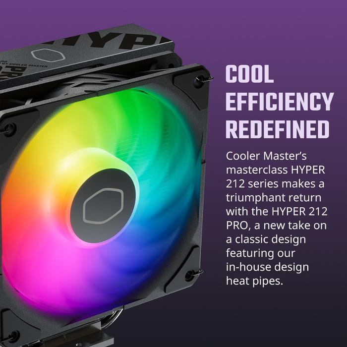 Cooler Master Hyper 212 Pro - CPU Air Cooler Fan Intel & AMD - Image 3