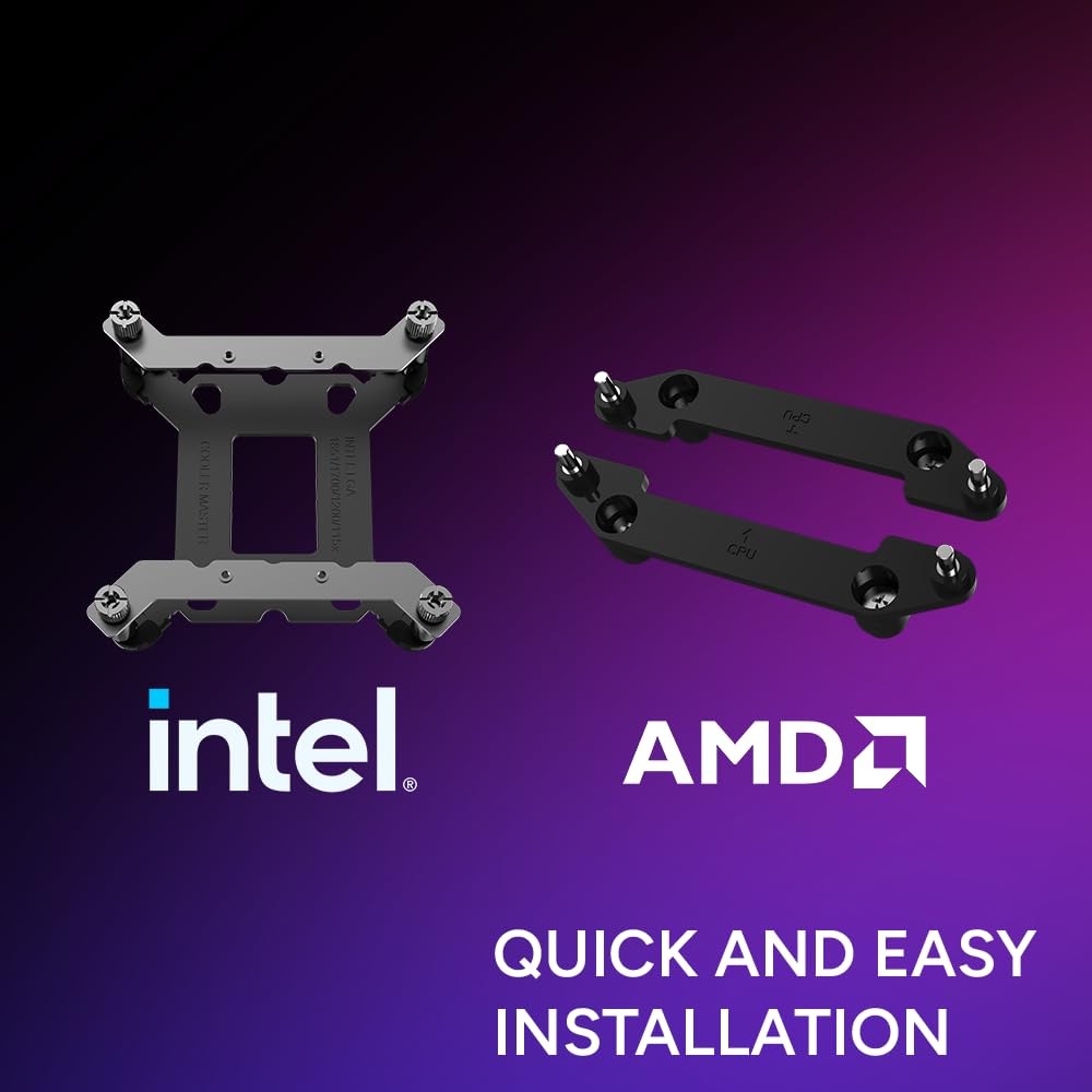 Cooler Master MasterLiquid ML240 Atmos II 240 ARGB - CPU AIO Liquid Cooler Fan 240mm with Pixel LED Display - Image 7