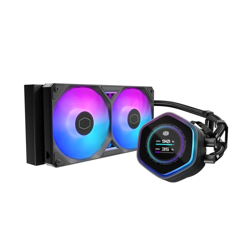 Cooler Master MasterLiquid ML240 Atmos II 240 ARGB - CPU AIO Liquid Cooler Fan 240mm with LCD Display - Image 2