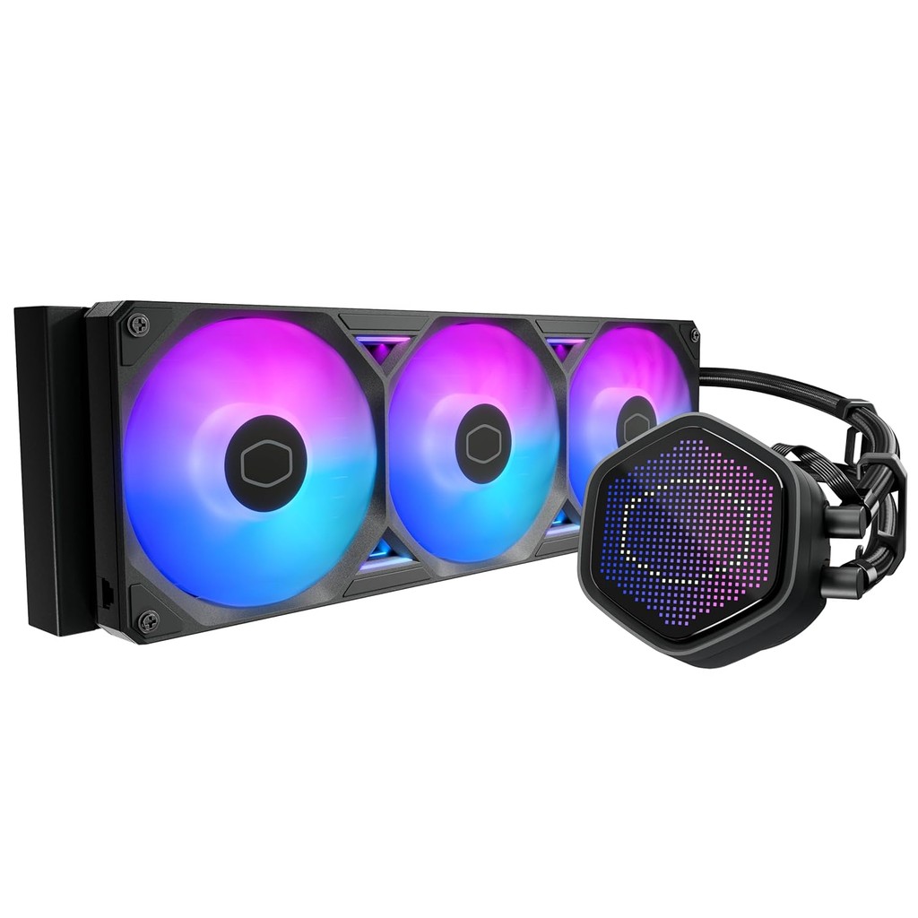 Cooler Master MasterLiquid ML360 Atmos II 360 ARGB - CPU AIO Liquid Cooler Fan 360mm with Pixel LED Display - Image 2