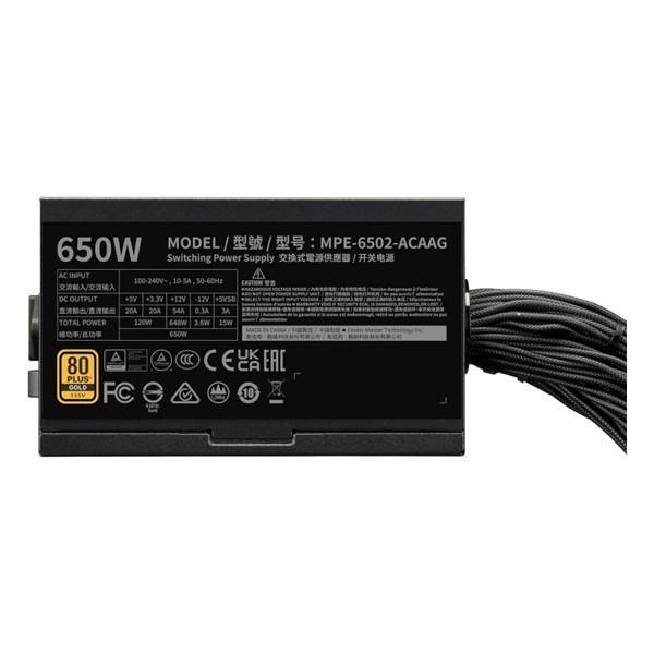 Cooler Master MWE Gold 650W V3 ATX 3.1 PSU - Power Supply 650 Watt 80+ Gold - Image 3
