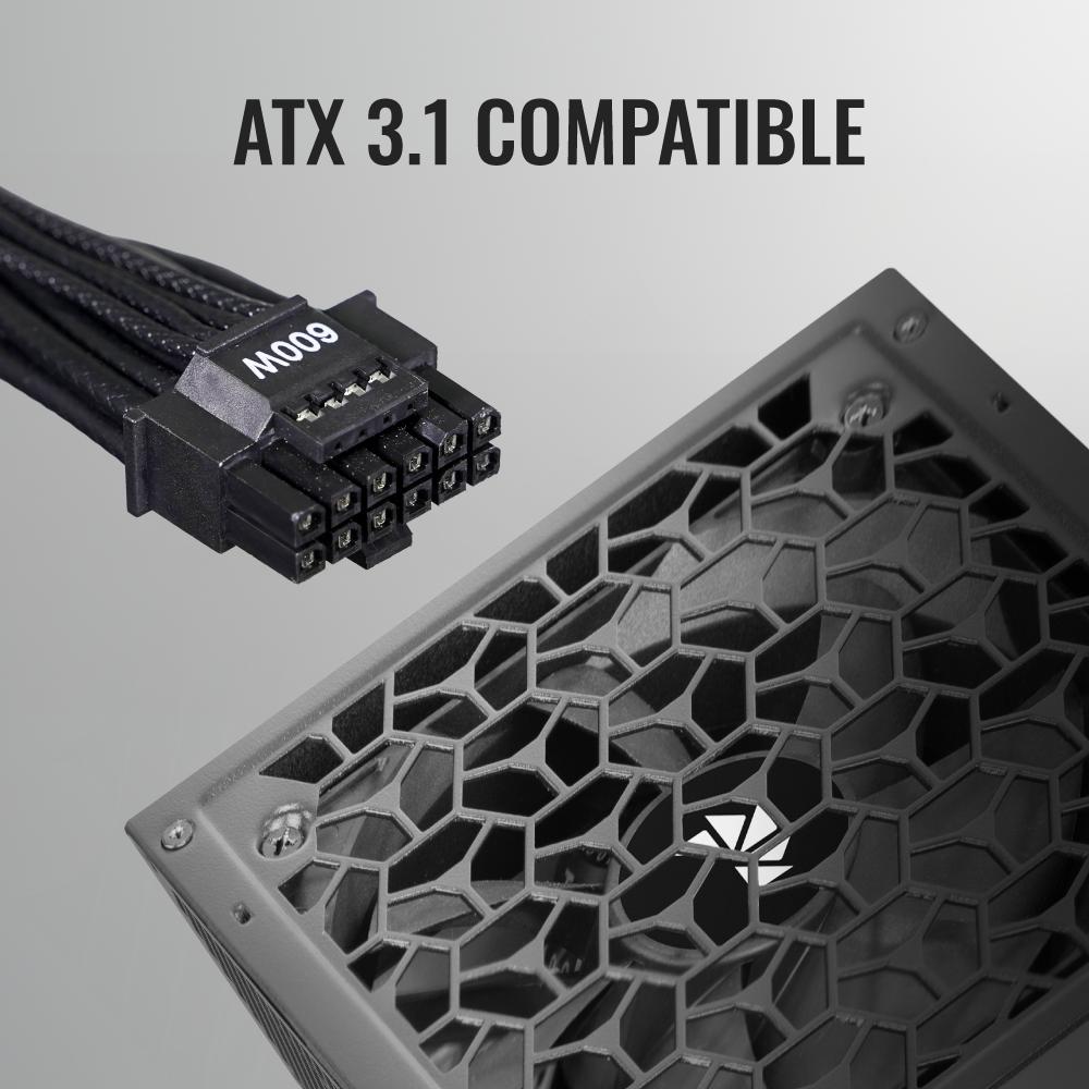 Aerocool Aero Bronze 550W ATX 3.1 PSU - Power Supply 550 Watt 80+ Bronze - Image 4