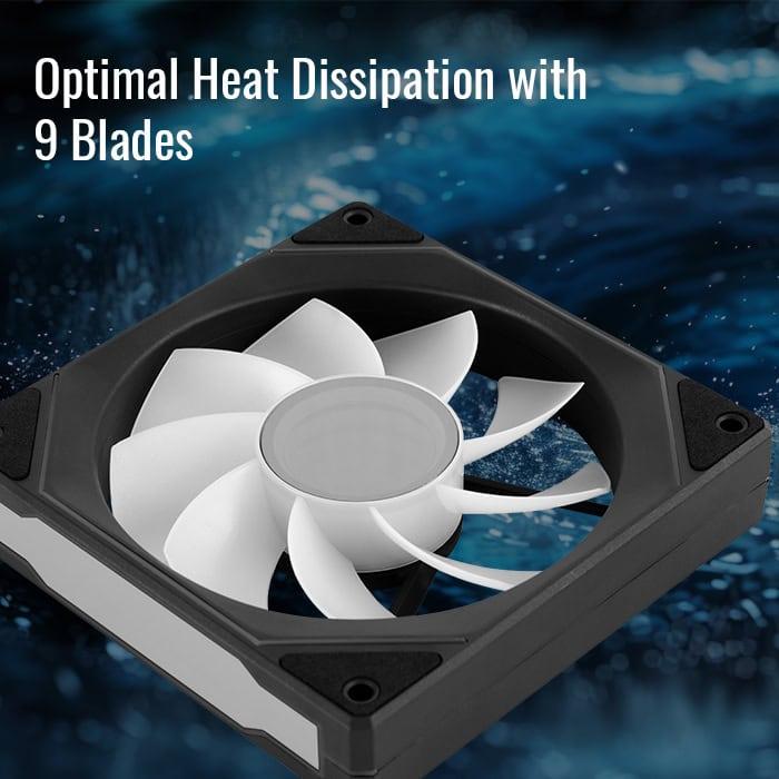 Aerocool Phantom M-3R Reverse Blade ARGB Cooler Fan Case 120mm - Fan Casing 12cm - Image 5