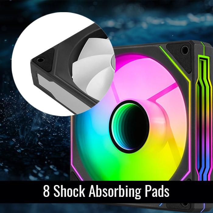 Aerocool Phantom M-3R Reverse Blade ARGB Cooler Fan Case 120mm - Fan Casing 12cm - Image 6