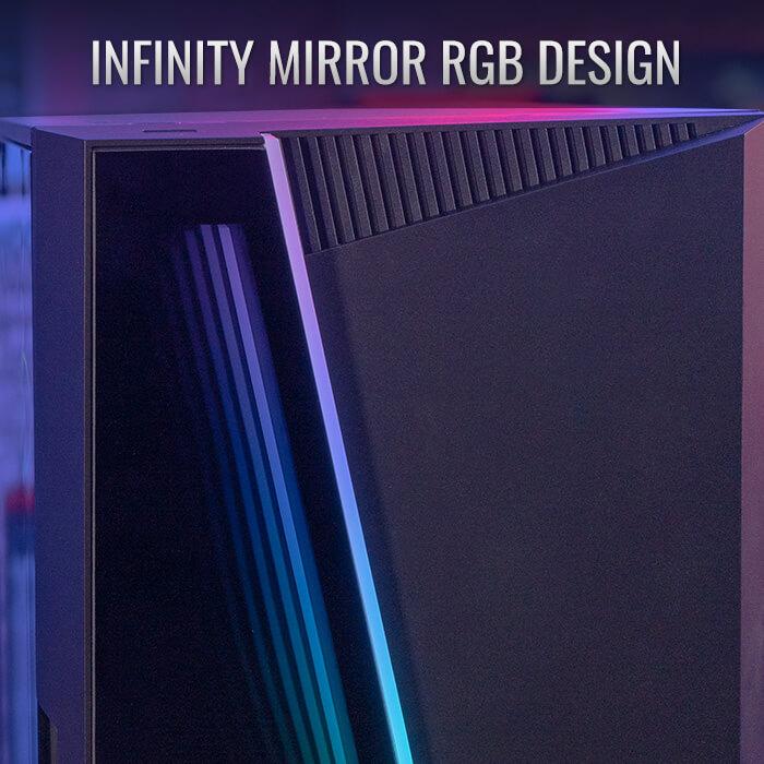 Aerocool Gaming CPU Case Mirage V1 ARGB - Tempered Glass Chassis - Image 2