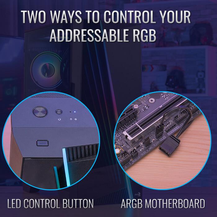 Aerocool Gaming CPU Case Mirage V1 ARGB - Tempered Glass Chassis - Image 3