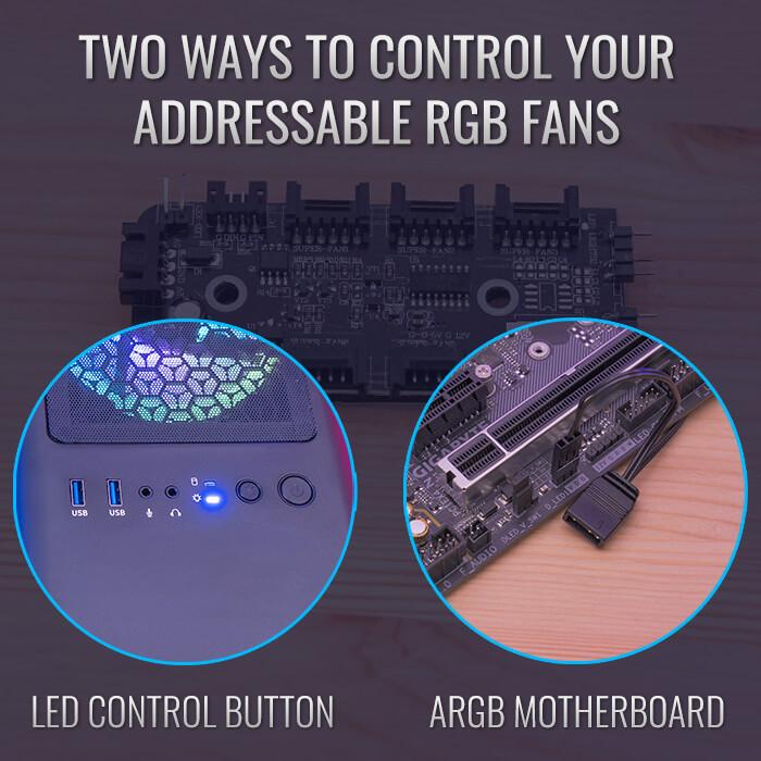 Aerocool Gaming CPU Case Splinter Duo V1 ARGB - Tempered Glass Chassis - Image 2