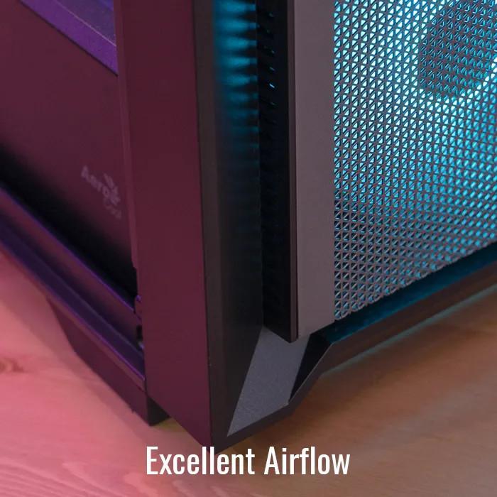 Aerocool Gaming CPU Case Tern Mini V2 ARGB - Tempered Glass Casing - Image 4