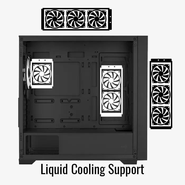 Aerocool Gaming CPU Case Tern Mini V2 ARGB - Tempered Glass Casing - Image 7