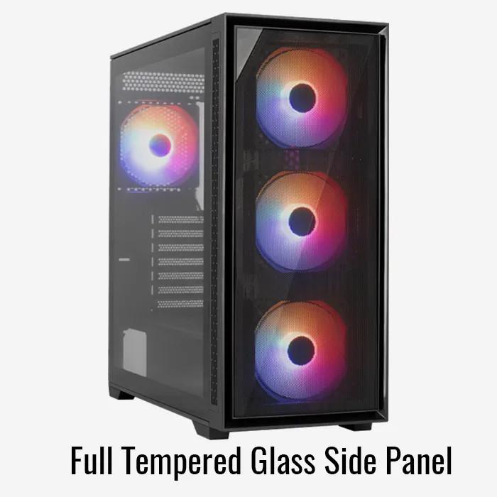 Aerocool Gaming CPU Case Geoflow V2 ARGB - Tempered Glass Casing - Image 2