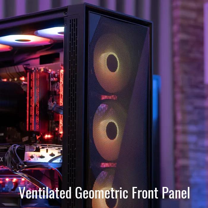 Aerocool Gaming CPU Case Geoflow V2 ARGB - Tempered Glass Casing - Image 5