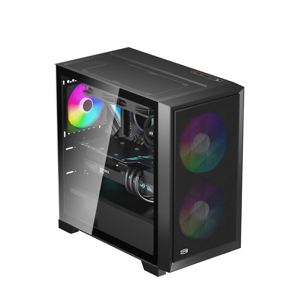 PCCOOLER C3 D310 Case - Tempered Glass Casing - Image 2